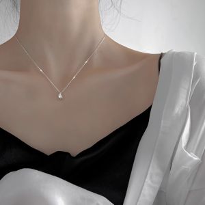 Vòng Cổ Thép Titan Mặt Dây Chuyền Hình Giọt Nước Nhỏ Không Phai Màu Đơn Giản Choker Cá Tính Cảm Giác Sang Trọng Nhẹ Trang Sức Thời Trang Độc Đáo