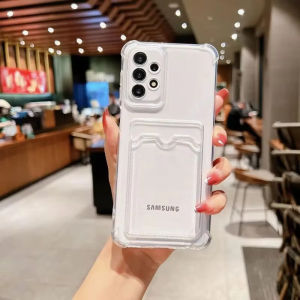 Wallet Card Holder Clear Case For Samsung A57 A55 A56 5G A54 A53 A52S 5G A37 A16 A36 A35 A34 A33 A32 A51 A15 A14 A13 Case Cover