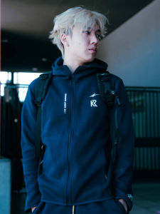 Hooded Fitted Sportswear Deep Blue