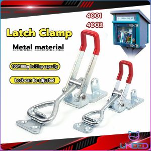 Need Adjustable pull-up latch cabinet door box toggle with hole lock clip 100kg/180kg tightening force