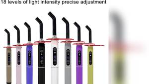 DEASIN | 1 Set Dental Wireless LED Curing Light Curable Resin Oral Hygiene Cordless Device Digital Display Led Dental Photopolymerize Lam