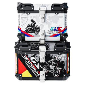 WANSLO | Durable Aluminum Universal Motorcycle Top Box