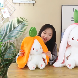 Gấᴜ Bông Thỏ Trong Quả Dâu Thỏ Tai Cà Rốt Cute đồ chơi nhồi bông quà tặng giá rẻ Hàng Nhập lᴏại 1