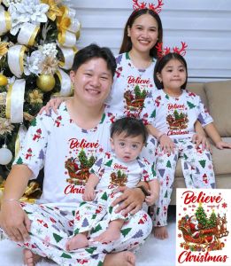 FAMILY CHRISTMAS T-SHIRT AND PAJAMA TERNO