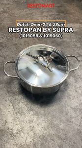 Dutch Oven Pro / Panci Oven 28 cm RESTOPAN by Supra Stainless 304 (1019060)