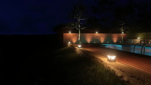 โคมไฟหัวเสา ไฟโซล่าเซลล์ ไฟภายนอกอาคาร Solar Garden Light ไฟLED โคมหัวเสาโซล่าเซลล์ IP68กันน้ำ ป้องกันการเวียนศีรษะ ปรับได้ 4สี ของแท้ รับประกัน 30ปี