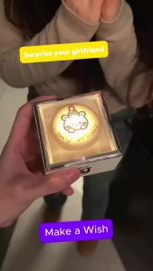 Bear Cake Flip Ring Box | Automatic Surprise Jewelry Box for Proposal Birthday & Anniversary Gifts