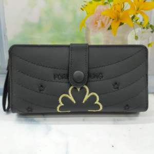 DMS - DOMPET WANITA PANJANG KANCING. DOMPET WANITA BORDIR KANCING.