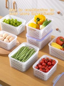 FR-C1187 Keranjang Buah Sayur 3IN1 Tempat Penyimpanan Makanan Keranjang Saringan Dapur Isi 3pcs