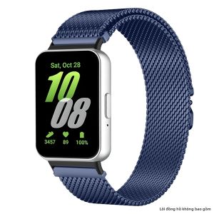 Dây Đeo Đồng Hồ Thông Minh Nam Nữ Bằng Thép Không Gỉ Milanese Từ Tính Dành Cho Samsung Galaxy Watch Fit3 Tương Thích Với Galaxy Watch Fit3
