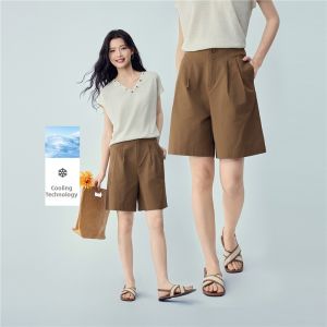 Giordano | Cooling Loose High Waist Commuter Shorts