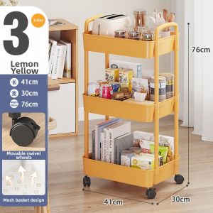 Multi-level Movable Thickened Storage Cart