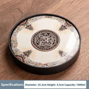 cpm·teaset | Porcelain Gaiwan and Teapot Set Multi-use Tea Tray for Home and Office