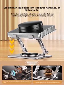 YZ | Adjustable Height 360 Degree Rotating Laptop Stand with Cooling and Portable Storage for Gaming Laptops and Tablets
