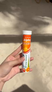 Viên sủi Vitamin C Alpha tuýp 20 viên bổ sung Vitamin giảm stress.