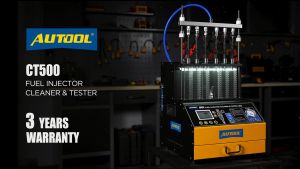 AUTOOL CT500 GDI EFI FEI Máy Làm Sạch Kim Phun Nhiên Liệu & Máy Kiểm Tra 6 Xi Lanh Máy Kiểm Tra Bụi Kim Phun Nhiên Liệu Cho Ô Tô & Xe Máy