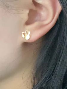 Wholesale Stainless Steel Jewelry Set For Girls Animal Plant Flower Pendant Clavicle Chain Choker Gold Color Earring New Trend