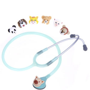 Spirit 5 Color 3D Animated Animal Cute Pediatric Stethoscope Changeable Single Head Kids Child Children