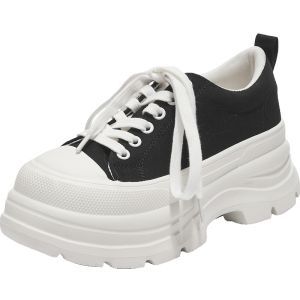 Agsdon | Thick Sole White Casual Shoes Summer Soft