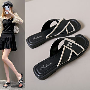 Black PVC Water-Resistant Summer Outdoor Sandals Womens Fashionable Beach Ladies Slip-On Shoes Casual Hollow out Design