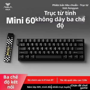 AULA | Bàn Phím Chơi Game Công Tắc Từ 3 Chế Độ Không Dây