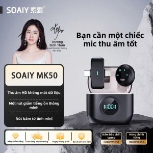 soaiy | Micro Không Dây Lavalier cho Phát thanh và Ghi Âm Chuyên Nghiệp