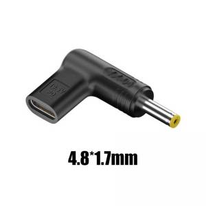 PD 100W Type-C Female to DC Power Male Laptop Converter For Asus Lenovo Hp Dell Acer Samsung USB C Fast Charging Plug Adapter