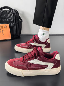 Trendy Mens Flat Bottom Casual Shoes Breathable Mesh Lining round Toe Low Heel Glue Adhesive Sole PVC Outsole Youth Fashion