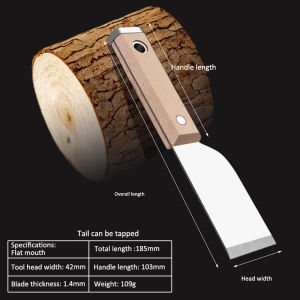 Stainless Steel Painter Scraper Cleaning Shovel Hammerhead Nail Drywall Hand Tool for Joint Taping Finishing Patching on Drywall