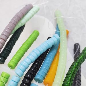 110 Chiếc 3x6mm Pha Lê Kính Tròn Dẹt Miếng Đệm Hạt Cho DIY Trang Sức Làm Vòng Tay Handmade Dây Chuyền Phụ Kiện