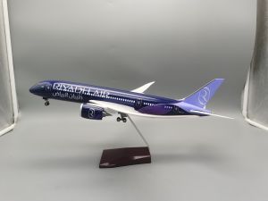 Riyadh Airways B787 Airplane Model 47CM Scale Large Aircraft Model with Landing Gear Stand for Boys Toys Decoration Models