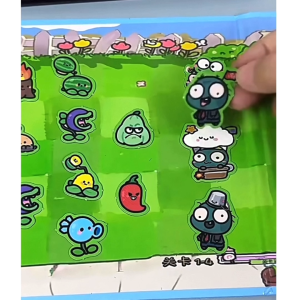 EasyB | 2pcs Plants vs Zombies Garden Warfare Magnetic Quiet Book - Preschool Kindergarten - 18x18cm - Gift For Kids - Birthday Christmas Present For Chirldren