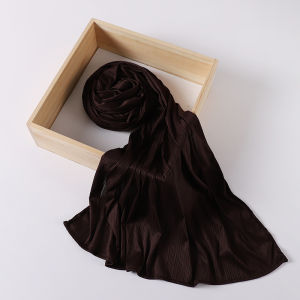 Ribbed Jersey Hijab Muslim Plain Scarf Crepe Hijab Scarf Soft Islamic Shawls Wraps Headband Voile Femme Musulman