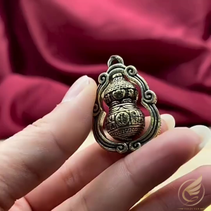 Móc Khóa Hồ Lô Tài Lộc Xoay Tròn Khắc Chữ Phúc Hoa Văn Như Ý Vật Phẩm Phong Thủy Bằng Đồng Thau - Đồ Đồng Thuận Tâm