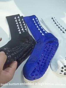 Football Equipment Set Men Women Anti-Slip Soccer Socks Elastic Leg Guard Calf Socks Knee Guards Mini Shin Pad Sport Bandages