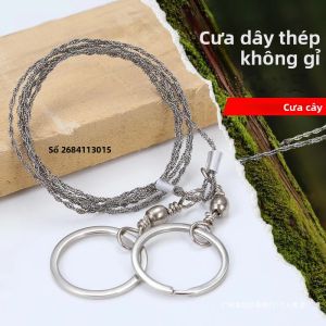 Di Động Ngoài Trời Bằng Tay Dây Thép Cưa 1/2/3 Mét Dây Xích Cắt Cho Cắm Trại Khẩn Cấp Bánh Răng Và Sinh Tồn Cắt Gỗ Dụng Cụ
