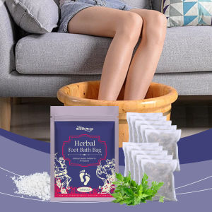 South Moon Herbal Foot Soak Bags With Mugwort Extract Warming Foot Bath For Relaxation & Comfort 10 Pack