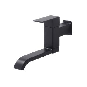 BANGPU | Black Square Single Cold Wall Mounted Kitchen Laundry Balcony Faucet