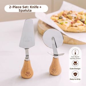 SHUEHO | Freestanding Stainless Steel Pizza Knife