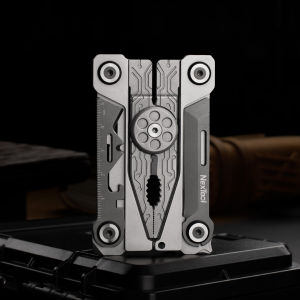 NexTool | Nextool 14 In 1 Silver Blade EDC Tool Portable Multi-function Pliers Multi Tool Screwdriver Wrench Pliers Knife With Leather Bag