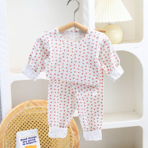 Kids Autumn Suit Pure Cotton Lycra Boys Girls Toddlers Cotton Jersey Infants Baby Heattech Intimates Pajamas