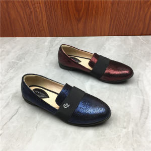 ลำลอง ส้นเตี้ยหัวมน หนัง รองเท้าเดี่ยวแบบสวม ผู้หญิง รองเท้าแฟชั่น Outlet Clearance Foot-Match รองเท้าสบายทุกฤดูกาล