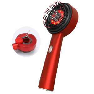 Electric Head Massager Hair Growth Comb Scalp Relax Massager LED Light Therapy Anti Hair Loss Scalp Brush Liquid Oil Applicator