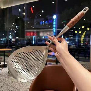 Noodle Pasta Scoop Spaghetti Strainer for Home Thick and Wide