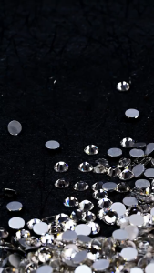 Top-grade transparent crystal white rhinestone 3D art decorative rhinestone silver flat-bottom rhinestone sparkling gemstone