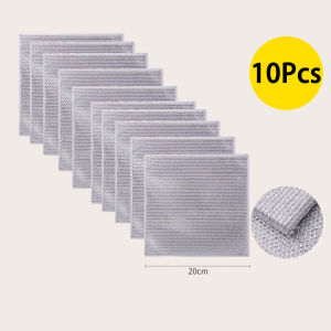 30Pcs Non-Scratch Wire Cleaning Cloths - Reusable Multipurpose Scrub Rags for Dishes Sinks Countertops & Stoves (Wet/Dry)