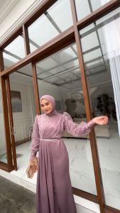 ARSHILASHOP -  BISA COD /  FREE BROSS  SALWA DRESS TULLE BAHAN SATIN SILK / GAMIS GLOSSY / GAMIS BRUKAT TILE MUTIARA / GAMIS KONDANGAN / BAJU MUSLIM / PAKAIAN WANITA