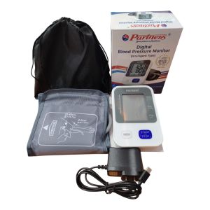 Original Partners Blood Pressure Monitor Apparatus Digital Automatic – Wide Range Cuff 22–40cm for Standard to Big Arms – Complete Set with Adapter