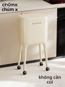 CHUMX | Luxury Tall Easy-to-Use Wheeled Kitchen Trash Can Large Capacity