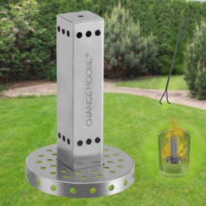 CHANGE MOORE Square Urner Column Set 11.5cm Accessories Stainless Steel Secondary Combustion Tool with Ire Hook Coal Hook